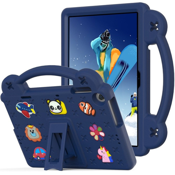Dětské pouzdro pro Lenovo Tab M10 10.1 Gen 3 TB-328FU/TB-328XU, Cute Patterns, se stojánkem, námořnicky modré