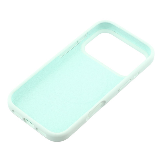 Silikonové pouzdro pro iPhone 17 Pro, pro MagSafe, proti nárazu, zelené