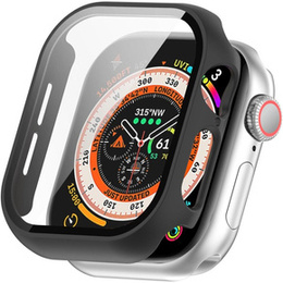 2w1 Etui + Szkło Hartowane Case do Apple Watch 7 / 8 41MM, Czarne