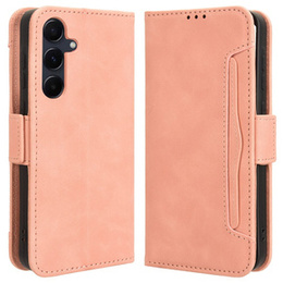 Klopové pouzdro pro Samsung Galaxy A35 5G, Card Slot, růžové