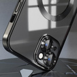 Pouzdro pro iPhone 15, Electro MagSafe, černé + sklo na displej