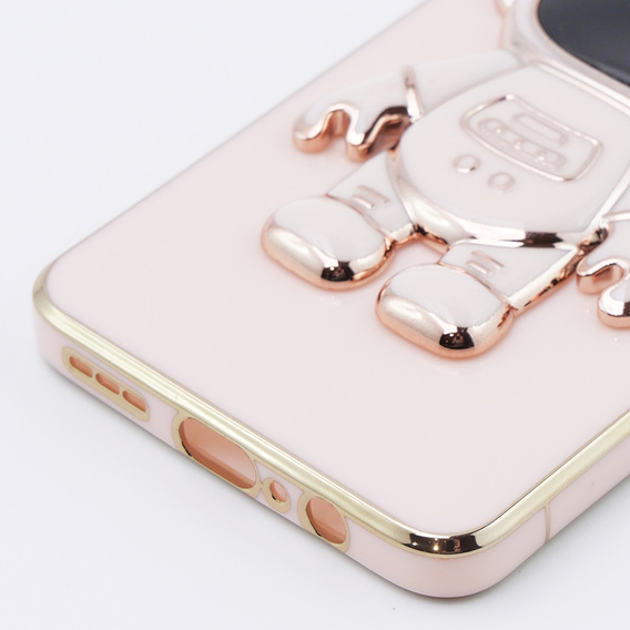 Pouzdro pro Motorola Moto G84 5G, Astronaut, růžové rose gold