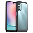 Pouzdro pro Samsung Galaxy A25 5G, Fusion Hybrid, transparentní / černé + 9H sklo 