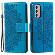 Klopové pouzdro pro Samsung Galaxy A14 4G/5G, Mandala, modré