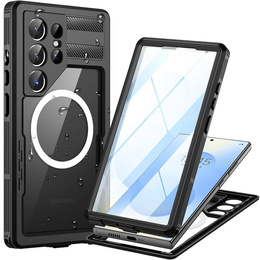 Vodotěsné pouzdro pro Samsung Galaxy S25 Ultra, Redpepper, pro MagSafe, černé