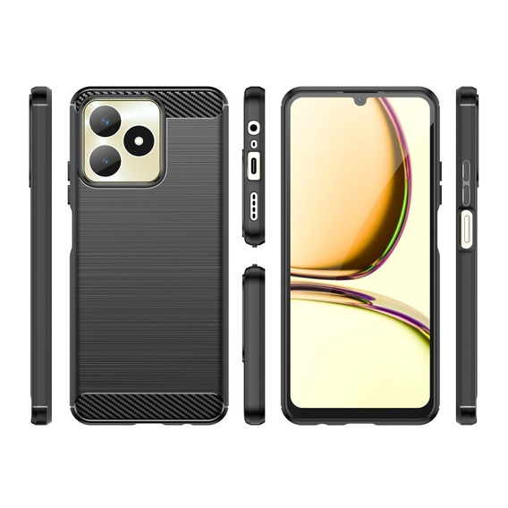 Pouzdro pro Realme C53 4G, Carbon, černé