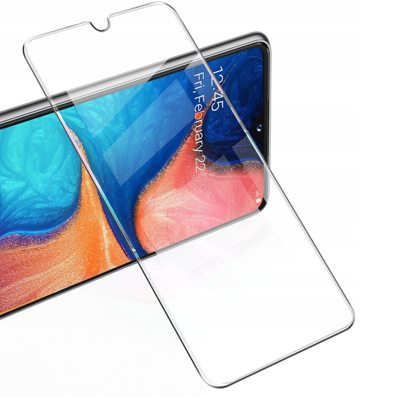 2x tvrzené sklo pro Samsung Galaxy A20E, ERBORD 9H Hard Glass na displeji