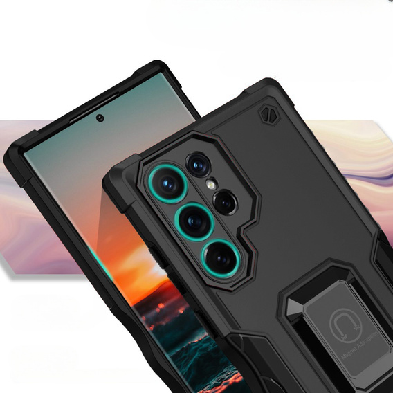 Pouzdro pro Samsung Galaxy S23 Ultra, Dual-Layer Armor, černé