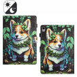 Pouzdro pro iPad 10.9" 2022 (10 gen.), s klopou, corgi dog