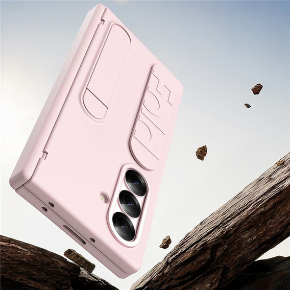 Pouzdro s rukojetí a stojánkem - růžové pro Samsung Galaxy Z Fold7