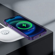 Pouzdro pro iPhone 15 Pro, ERBORD Impact Guard, MagSafe, tmavě fialové