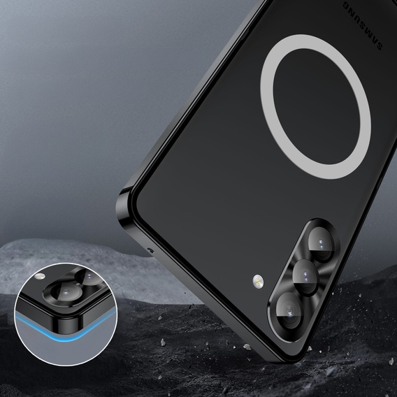Ochranné pouzdro na fotoaparát pro Samsung Galaxy S23, CamShield MagSafe, transparentní / černé