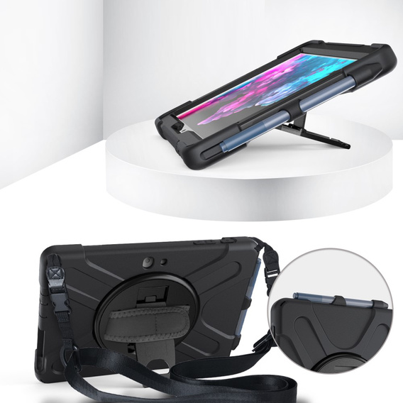 Ochranné pouzdro ve tvaru X pro Microsoft Surface Go/Go 2/Go 3/Go 4, černé