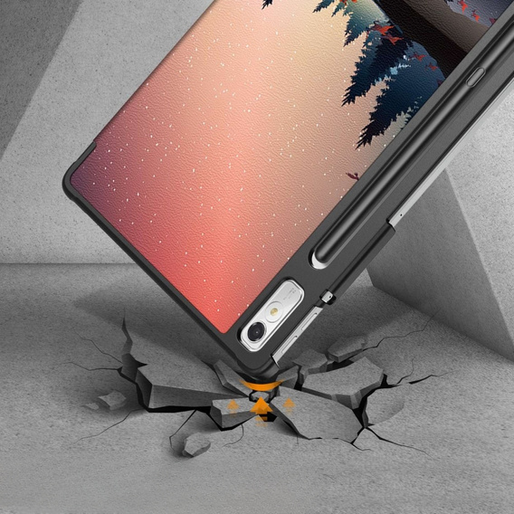 Pouzdro pro Lenovo Tab P11 Pro Gen 2 2022, Smartcase Pen Slot, forest and lake