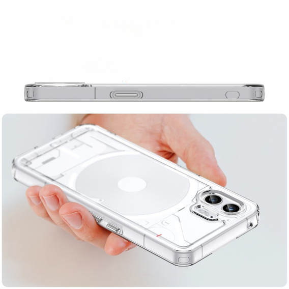 Pouzdro pro Nothing Phone 2, Fusion Hybrid, průhledné