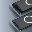 Ochranné pouzdro na fotoaparát pro Sony Xperia 1 V, CamShield MagSafe, transparentní / černé