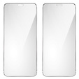 2x tvrzené sklo pro iPhone X/XS, ERBORD 9H Hard Glass na displeji