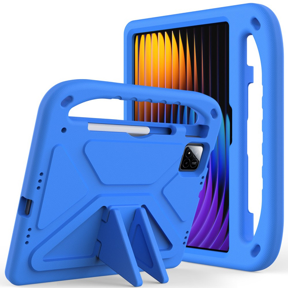 Dětské pouzdro pro Xiaomi Pad 7 / Xiaomi Pad 7 Pro, s rukojetí, modré