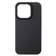 Pouzdro pro iPhone 15 Pro Max, Aramid Fiber Cover, černé