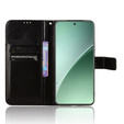 Klopové pouzdro pro Xiaomi 15, Crazy Horse Wallet, černé