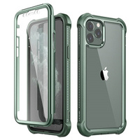 Pouzdro pro iPhone 11, Dexnor Full Body Rugged, transparentní / zelené