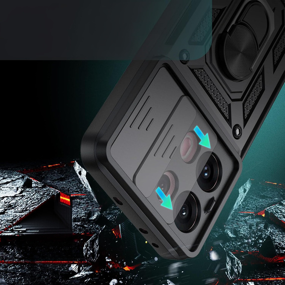 Pouzdro pro Oppo Reno 13 Pro, CamShield Slide, černé