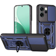 Pancéřové pouzdro pro Oppo Reno 14F, s ochranou fotoaparátu, se stojánkem, modré
