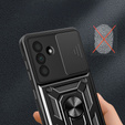 Pancéřové pouzdro pro Samsung Galaxy A36, CamShield Slide, černé + tvrzené sklo 9H