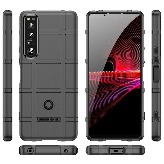 Pouzdro pro Sony Xperia 1 IV, Rugged Shield, černé