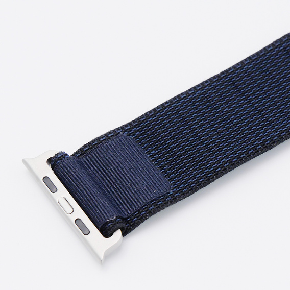 Nylonový řemínek pro Apple Watch 1/2/3/4/5/6/7/8/SE/ULTRA 42/44/45/49 mm, námořnicky modrý