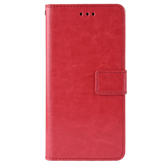 Klopové pouzdro pro Infinix Hot 11s, Crazy Horse Wallet, červené