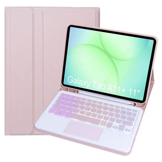 Pouzdro s podsvícenou klávesnicí Bluetooth a touchpadem pro Samsung Galaxy Tab A11+