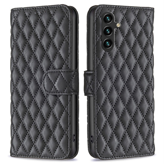 Klopové pouzdro pro Samsung Galaxy A56, Wallet, BINFEN COLOR, černé