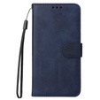 Klopové pouzdro pro Samsung Galaxy A34 5G, Leather Wallet, námořnicky modré