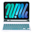 Pouzdro s bluetooth klávesnicí pro iPad mini 8.3" 2021 (6 gen.) / iPad mini 8.3" 2024 (7 gen.), tmavě zelené