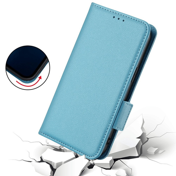 Klopové pouzdro pro Xiaomi Redmi Note 12 5G / POCO X5 5G, Wallet Litchi Magnet, modré