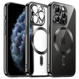 Pouzdro pro iPhone 11 Pro Max, Electro MagSafe, černé + sklo na displej