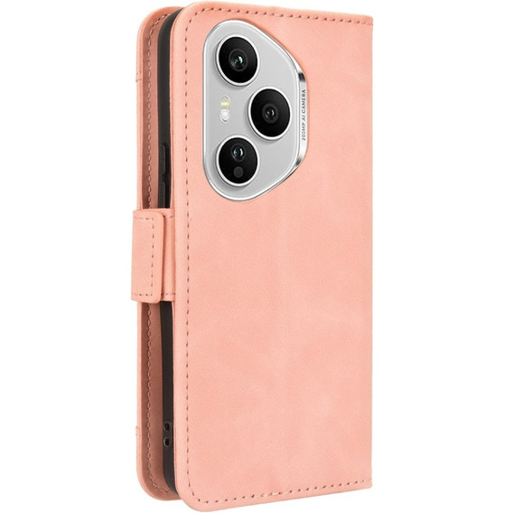 Klopové pouzdro pro Honor 400 Pro 5G, Card Slot, růžové