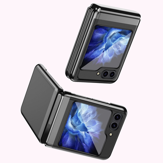 Pouzdro pro Samsung Galaxy Z Flip7 FE / Z Flip6, PC Case, transparentní / černé