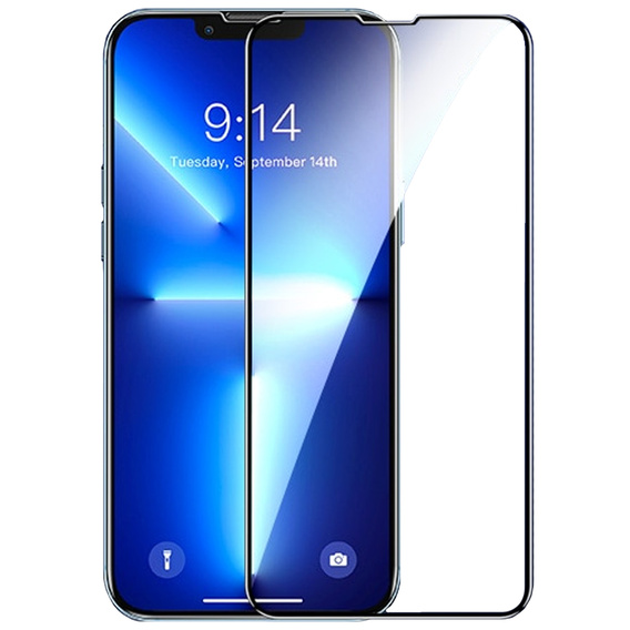 3D tvrzené sklo pro iPhone 14 Plus, černé