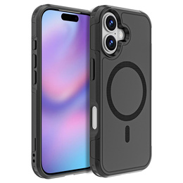 Pouzdro MagForce pro iPhone 17, pro MagSafe, pancéřované, černé