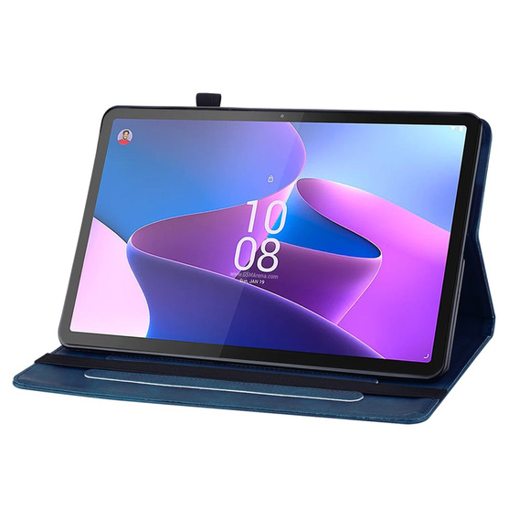 Pouzdro pro Lenovo Tab P11 Pro Gen 2Wallet Pen Slot, modré