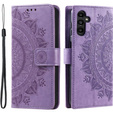 Klopové pouzdro pro Samsung Galaxy A34 5G, Mandala, fialové