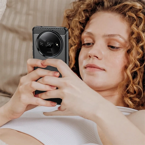 Pouzdro pro Xiaomi Redmi A3, Carbon, černé