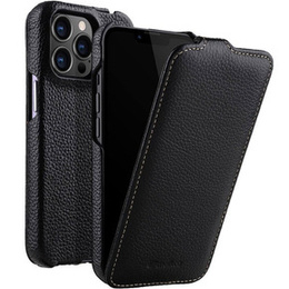 MELKCO flipové pouzdro pro iPhone 14 Pro, kožené, flipové, černé