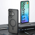 Pouzdro pro Xiaomi Redmi 13 4G, pro MagSafe, ERBORD Matt Case, černý + sklo na displej