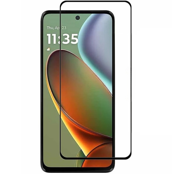 3D tvrzené sklo pro Motorola Moto G15 / Motorola Moto G15 Power, černý rámeček