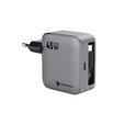 Síťová nabíječka GaN s kabelem USB-C 45 W Forcell F-Energy