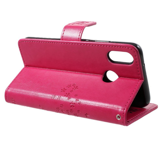 Klopové pouzdro pro Huawei P20 Lite, Wallet tree, růžové
