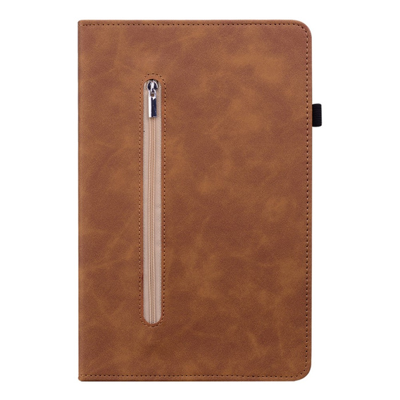 Pouzdro pro Lenovo Tab P11 Gen 2, Wallet Pen Slot, hnědé